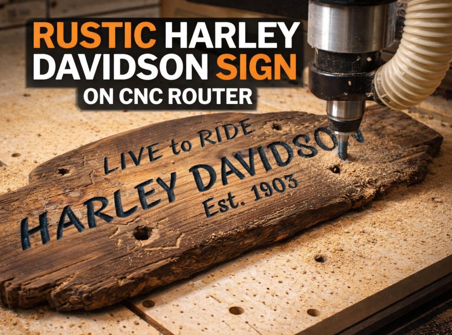 Rustic Harley Davidson Sign