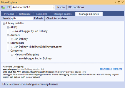 Installing the GDB Stub Library
