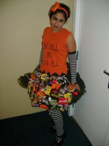 How to Make an Emptying Trick-or-treat Bag Dress