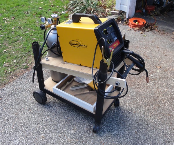 school welding projects Welding (MIG) Cart From Old Gas Grill and Scraps