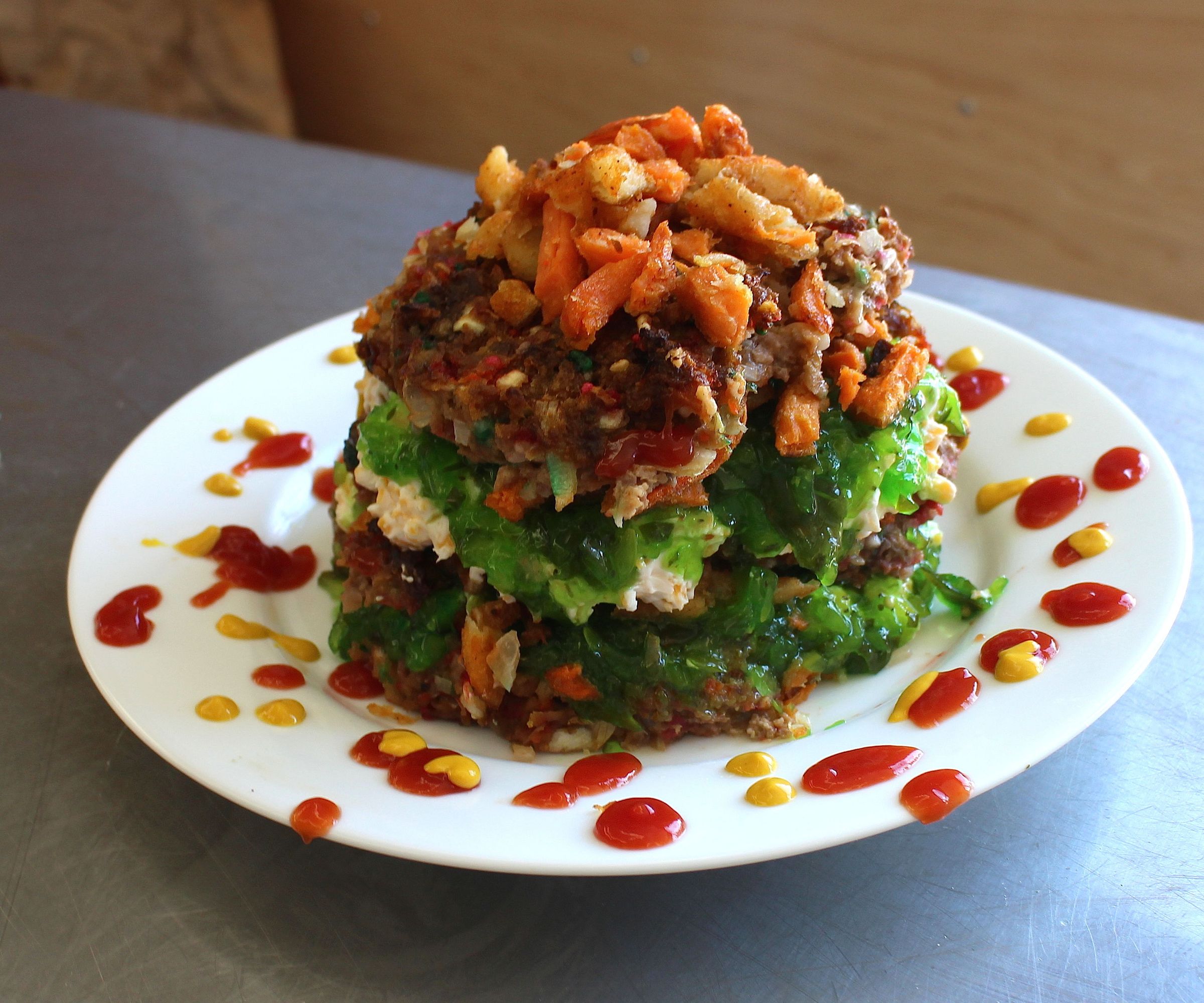 Funfetti Burger Cake