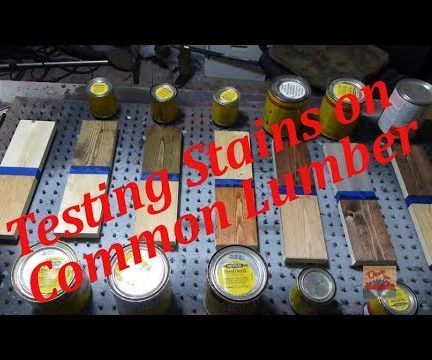 Testing Stains on Common Lumber