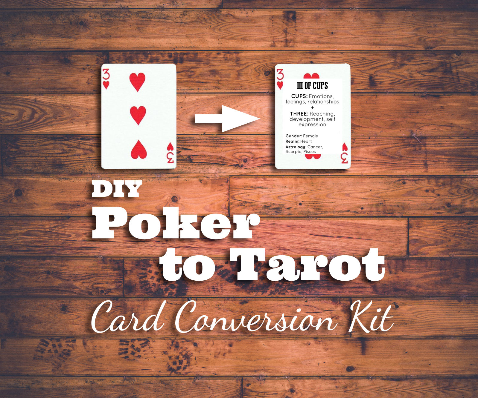 Convert Poker Cards to Tarot Cards