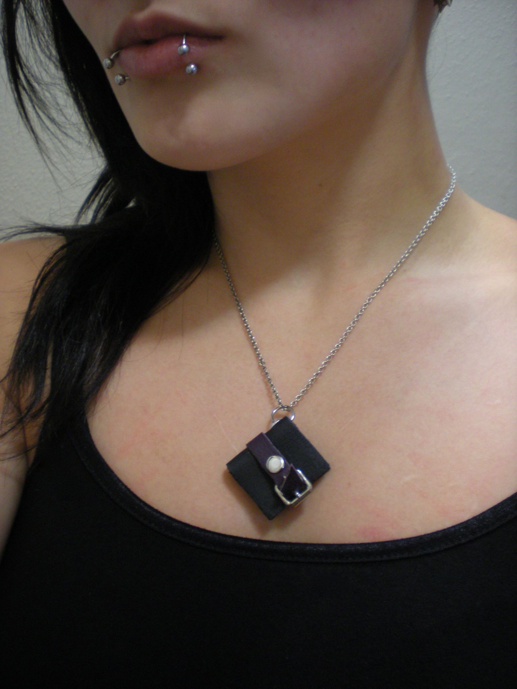 Tiny Book Necklace