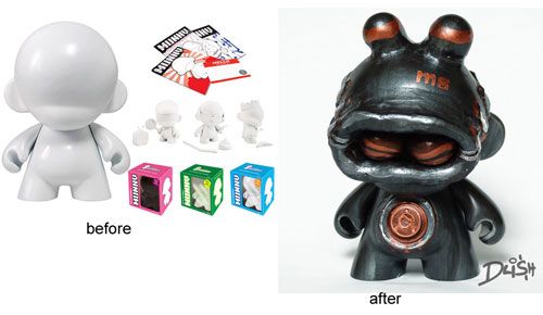 Using Sculpey on a Vinyl Toy