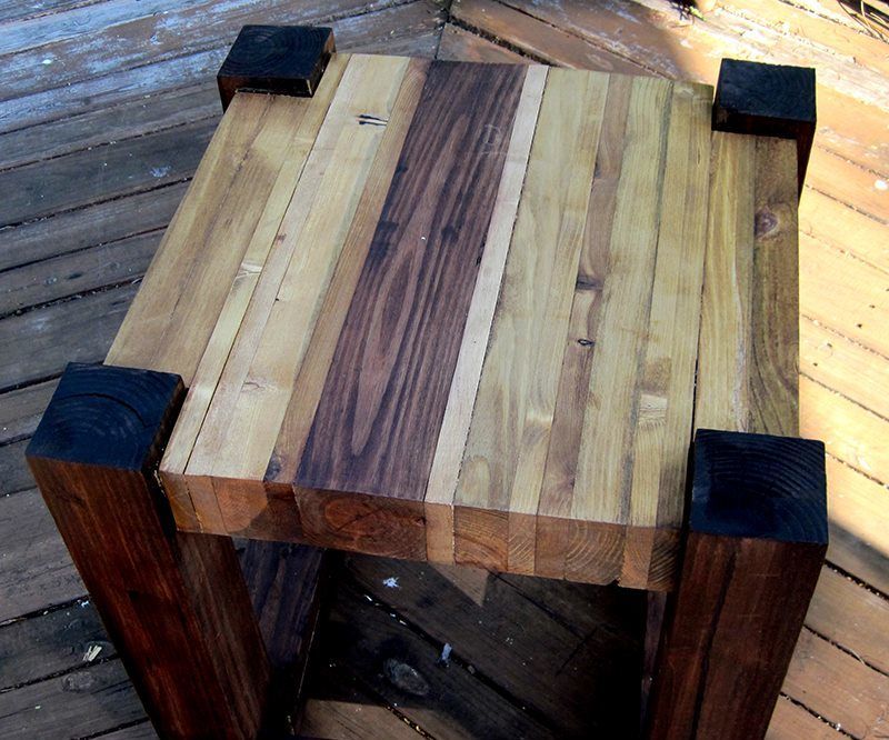 Scrap Wood Side Tables