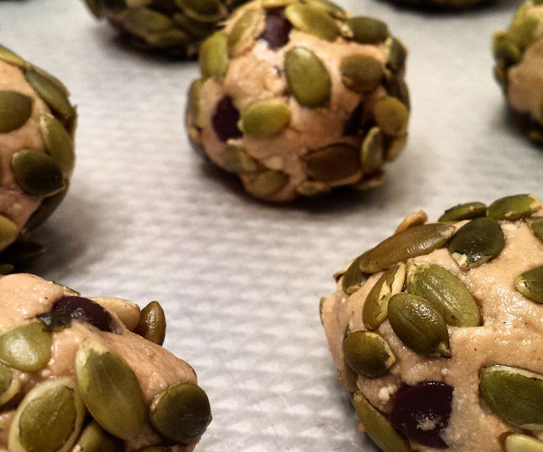 Gluten Free Chocolate Chip Tahini Truffles