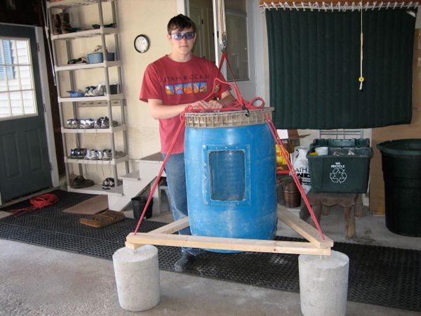 One Person Submersible From a Plastic Drum