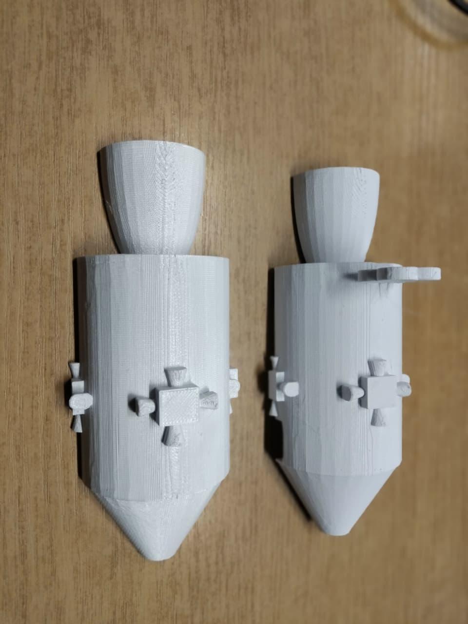 3D Printed Model of Space Ship Pair