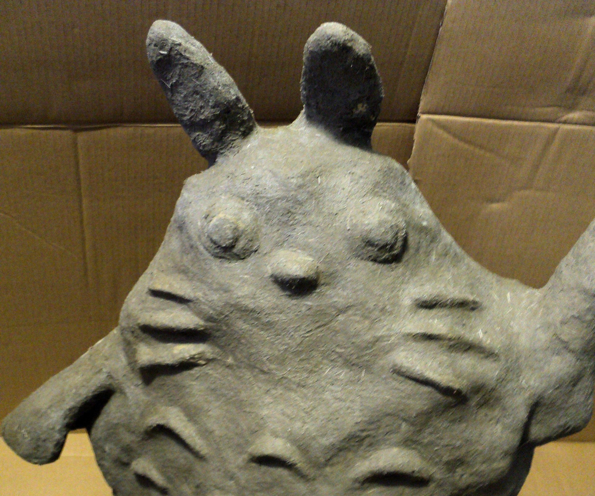Totoro Papier Machecrete Garden Statue