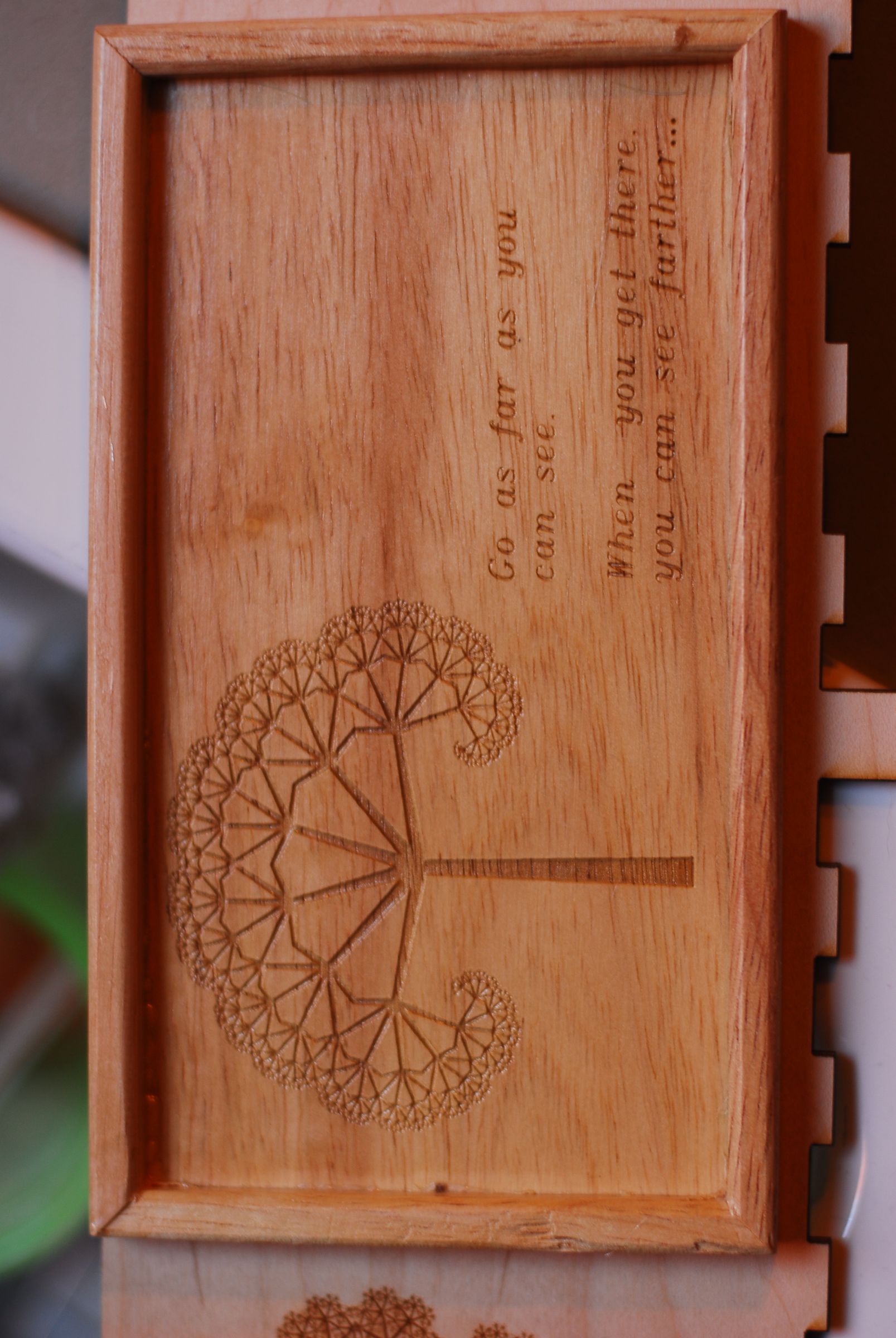 Laser-etched Wooden Servers Plates(?)