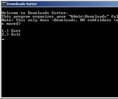 Batch File Downloads Sorter