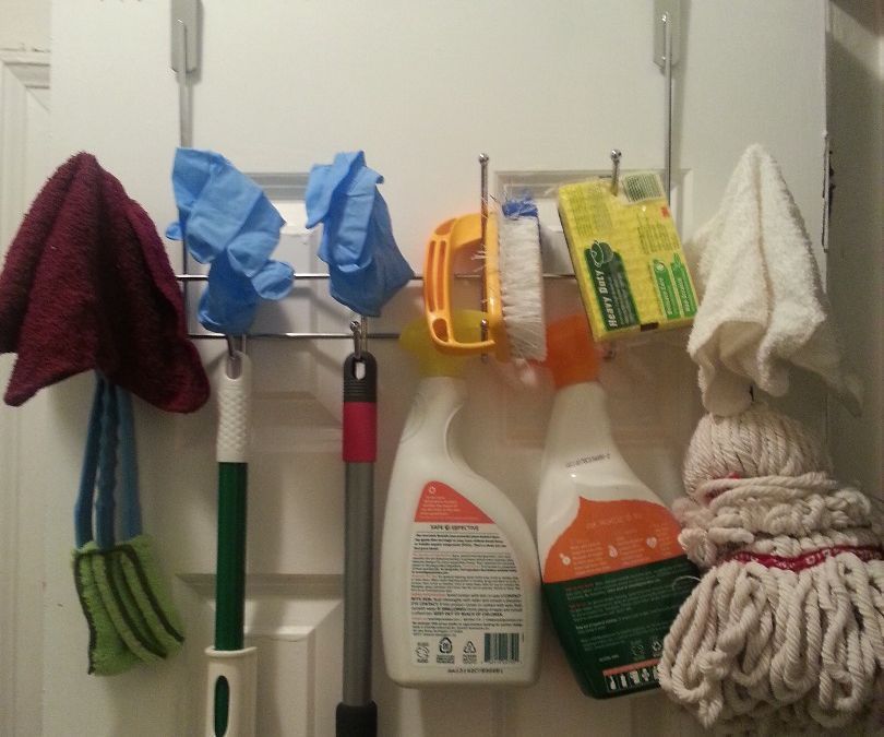 Cleaning Supplies Door Organizer