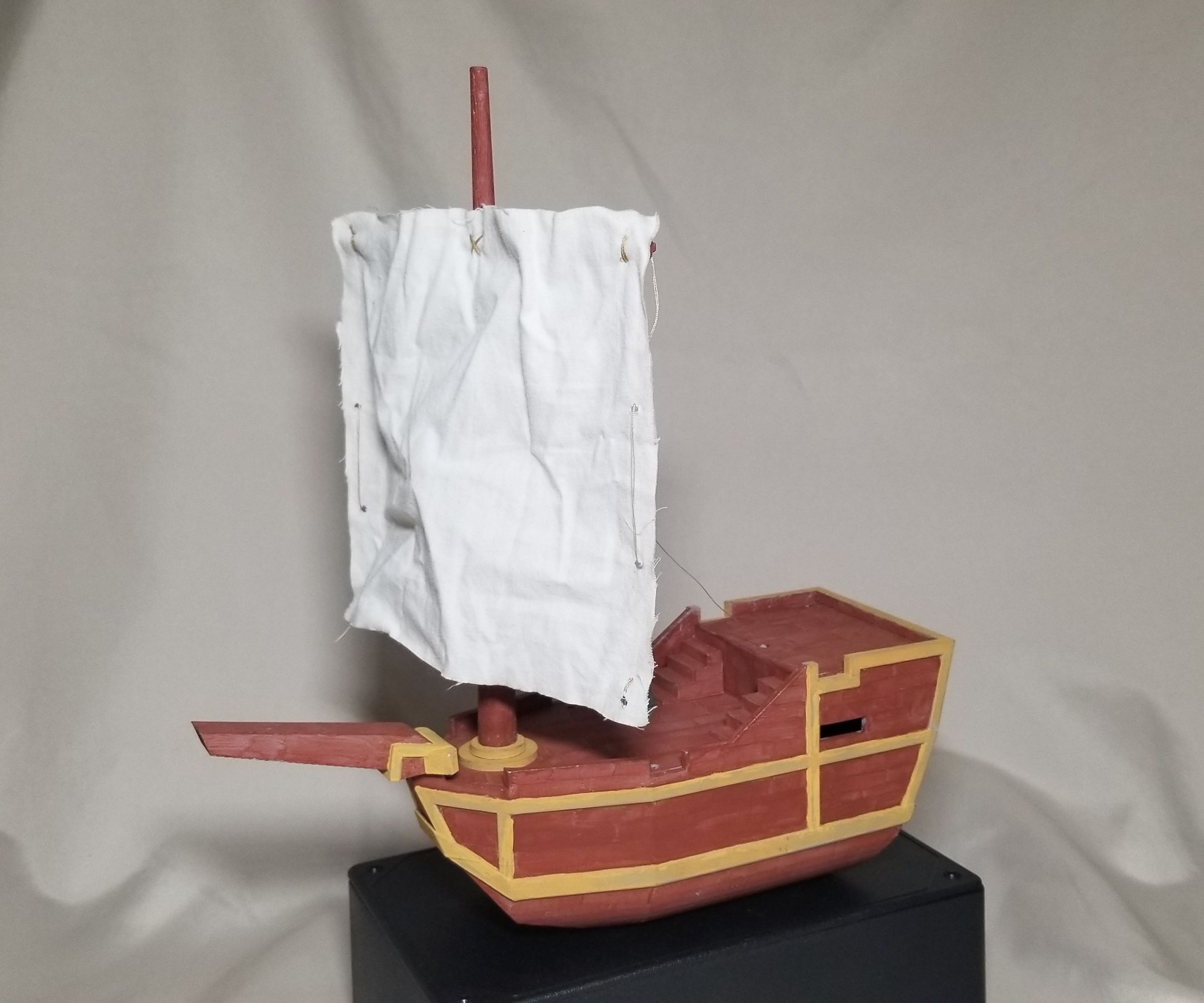 Animated Sloop Pirate Ship