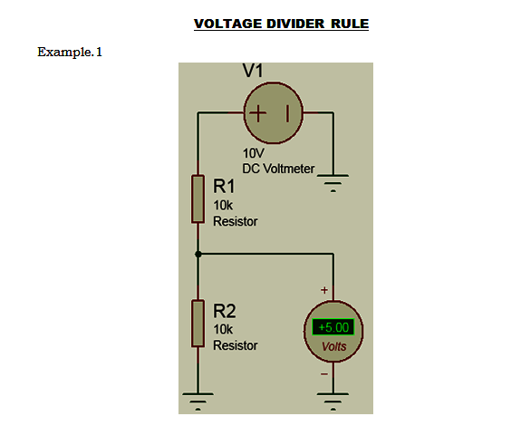 VOLTAGE DIVIDER