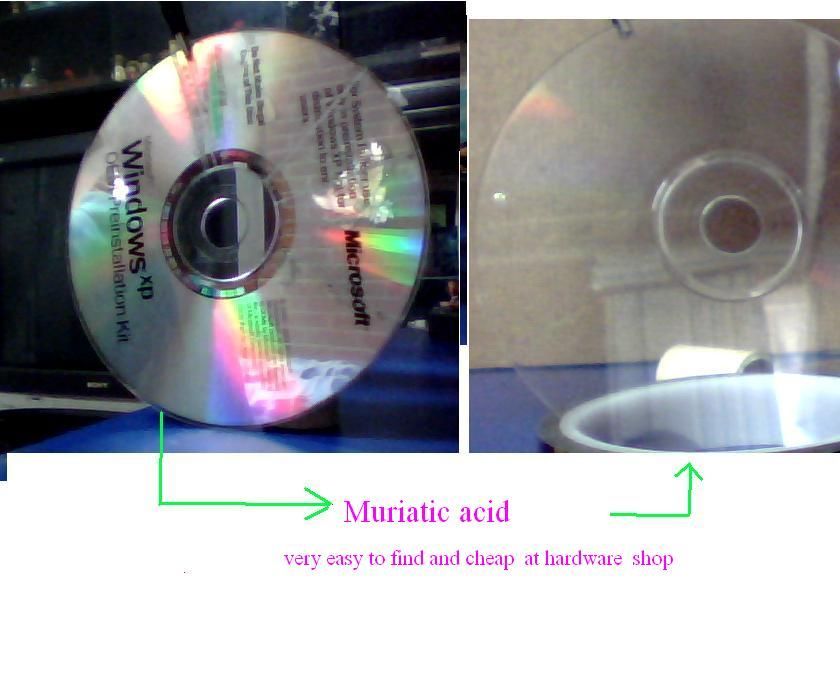 How Remove Layer Aluminum on CD