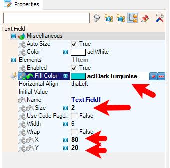 In Visuino Set Components