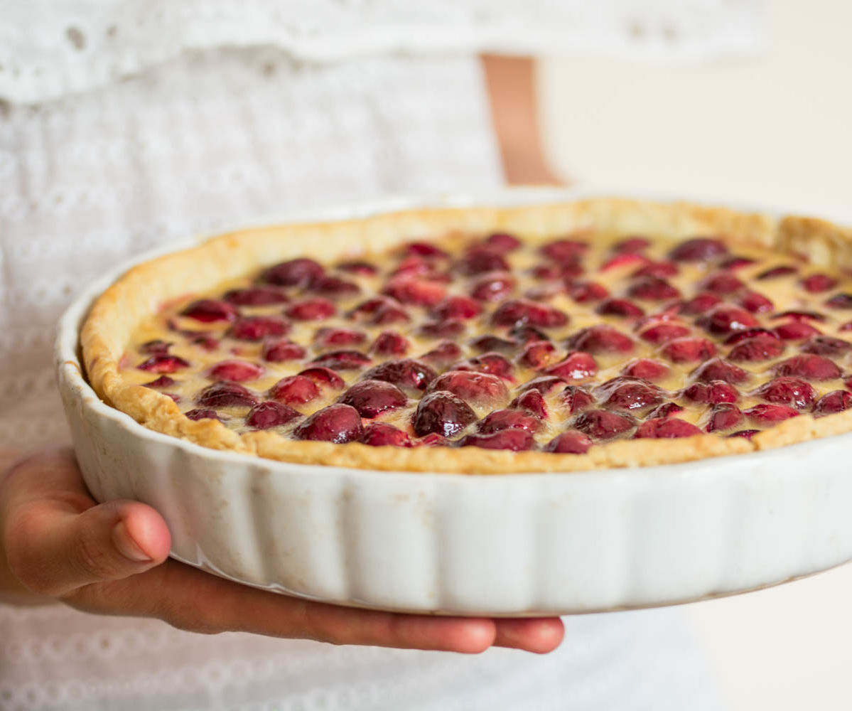 Custard Cherry Tart