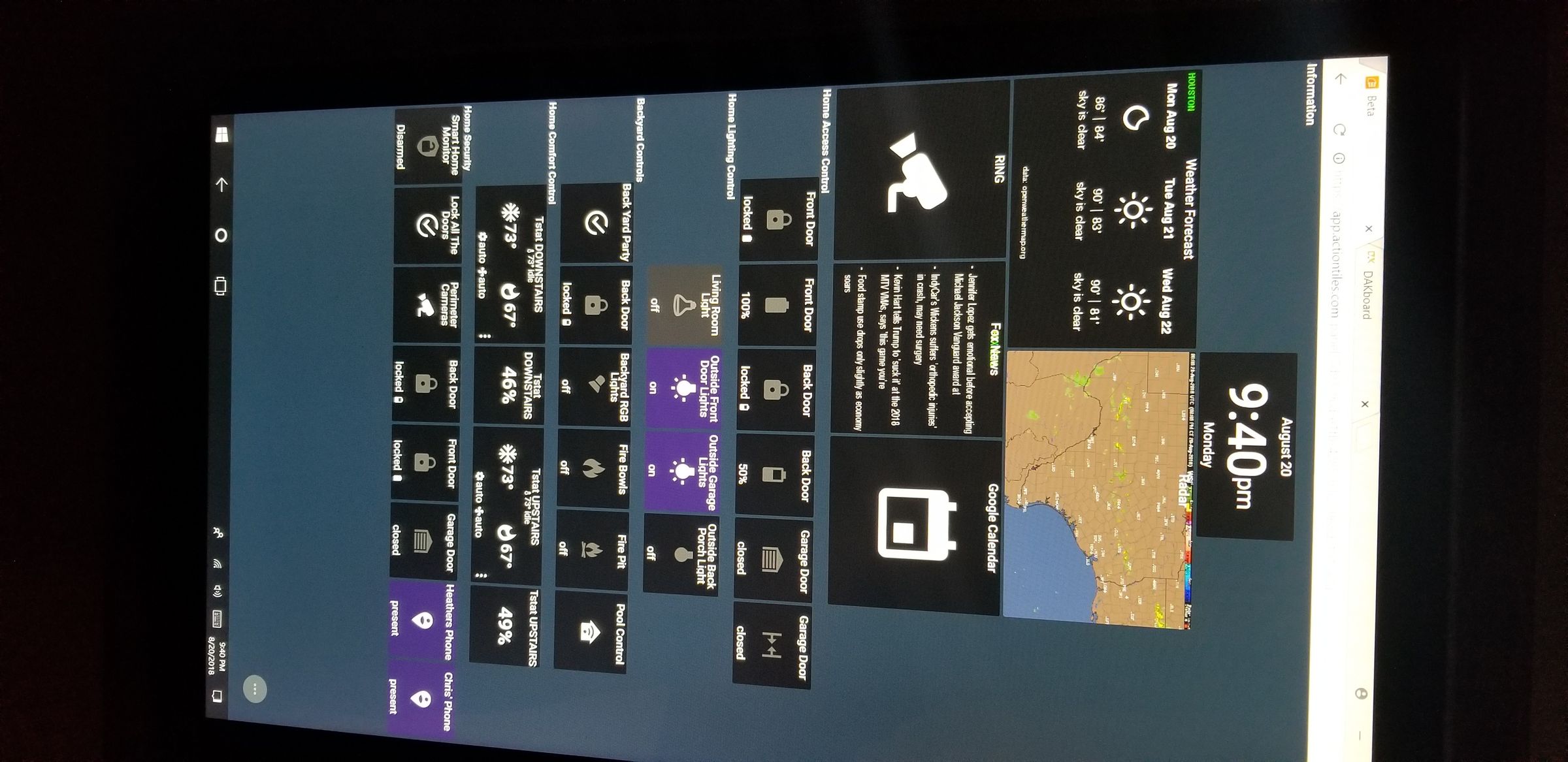 Touchscreen Wall Mounted Family Sync & Home Control Panel : 7 Steps ...