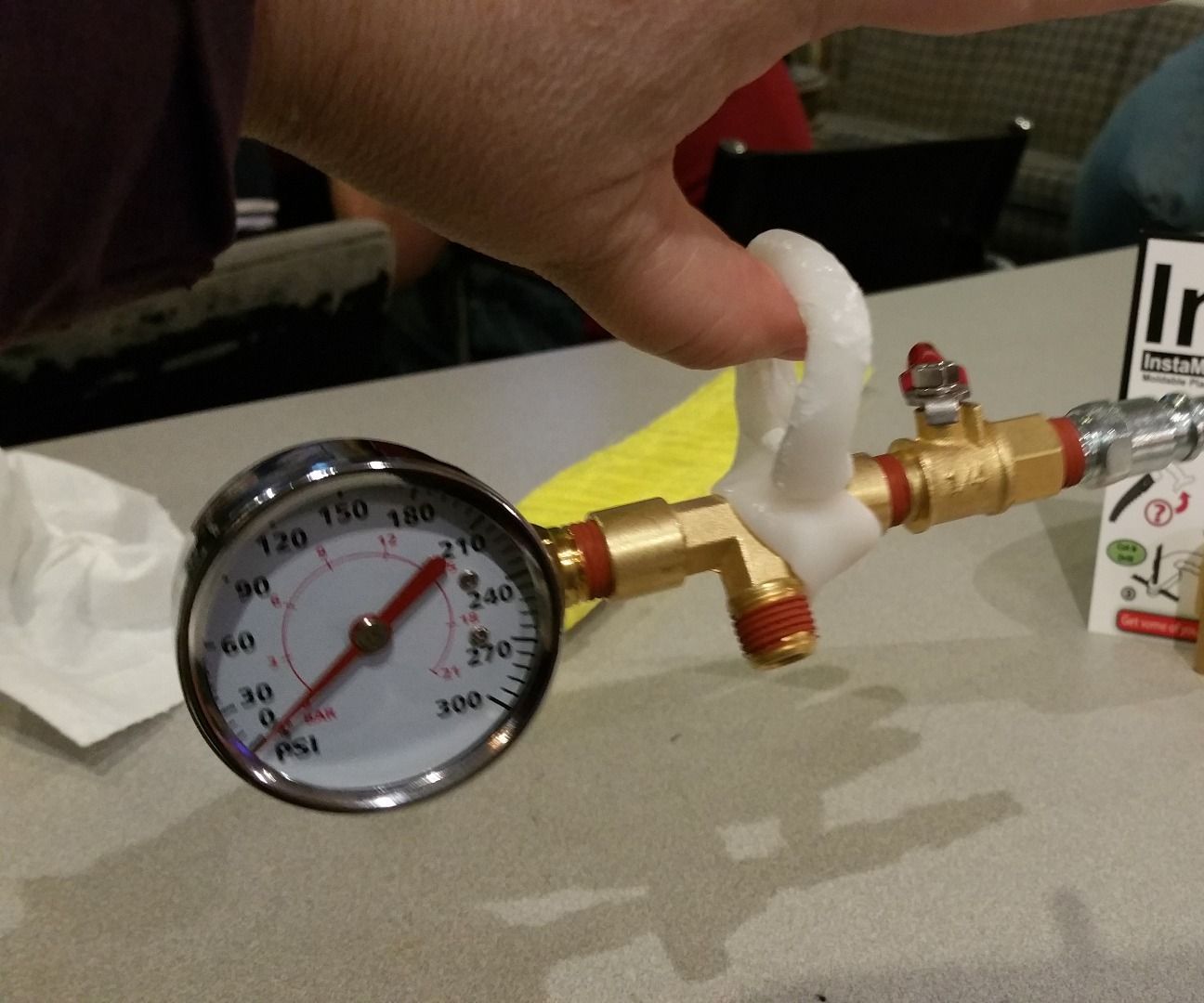 Instamorph Ring to Test the Lift of a High Altitude Balloon