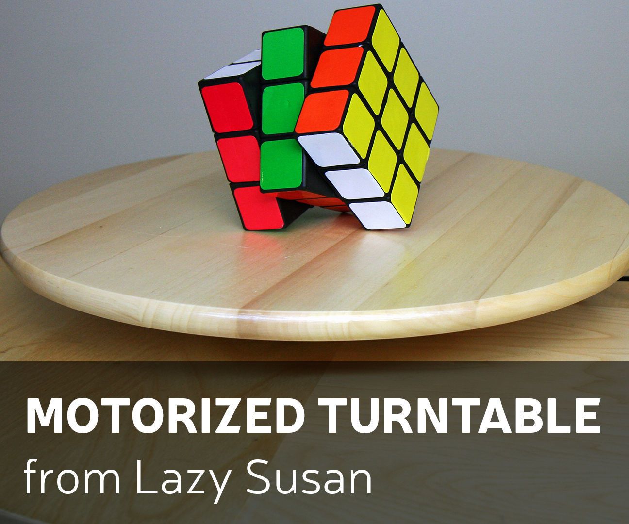 How to Make Motorized Turntable From Lazy Susan