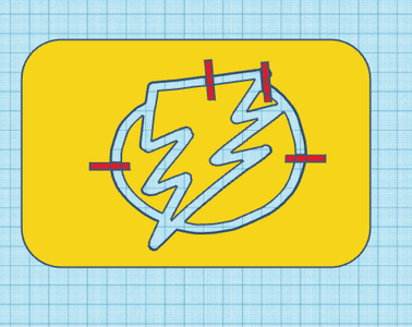 Making the Bolt Stencil Printable