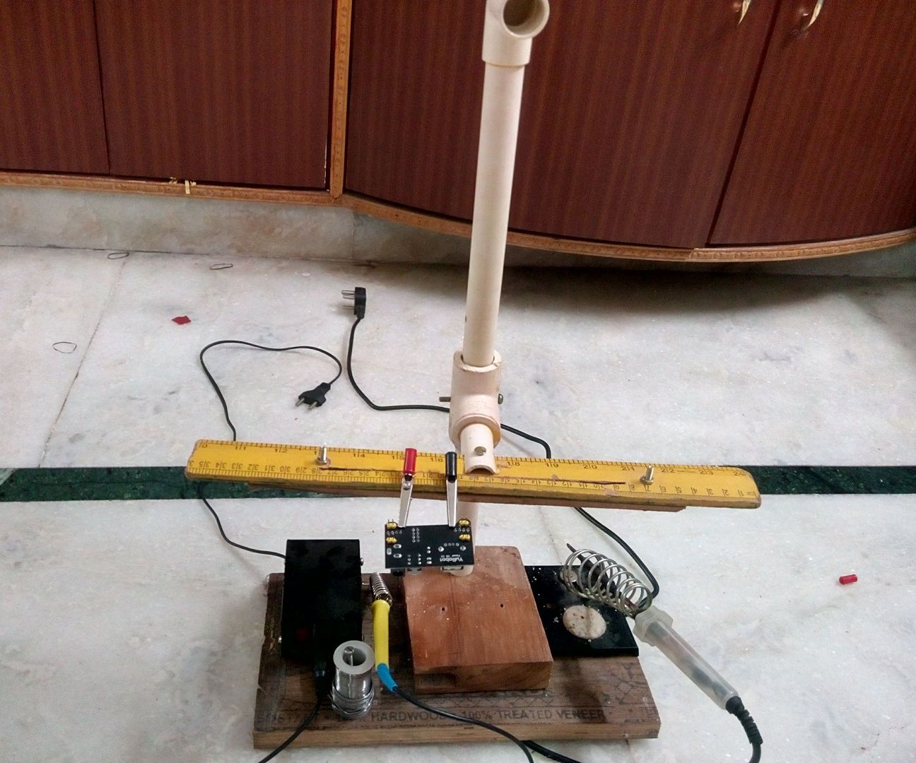 DIY Helping Hand Kind of Soldering Station With PVC Pipes