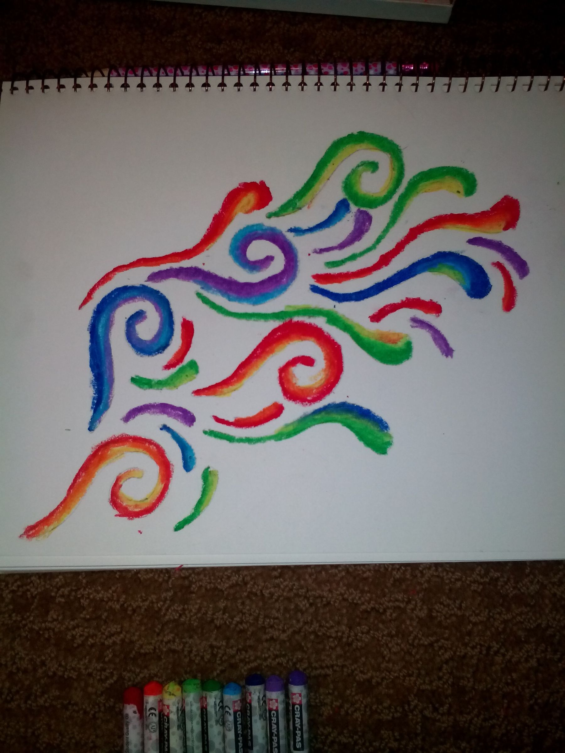 Rainbow Swirl Art