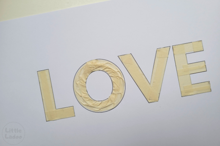 Cover With  Masking Tape