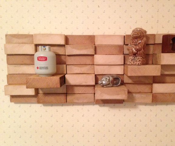 Wood Block Wall Hanging/shelf