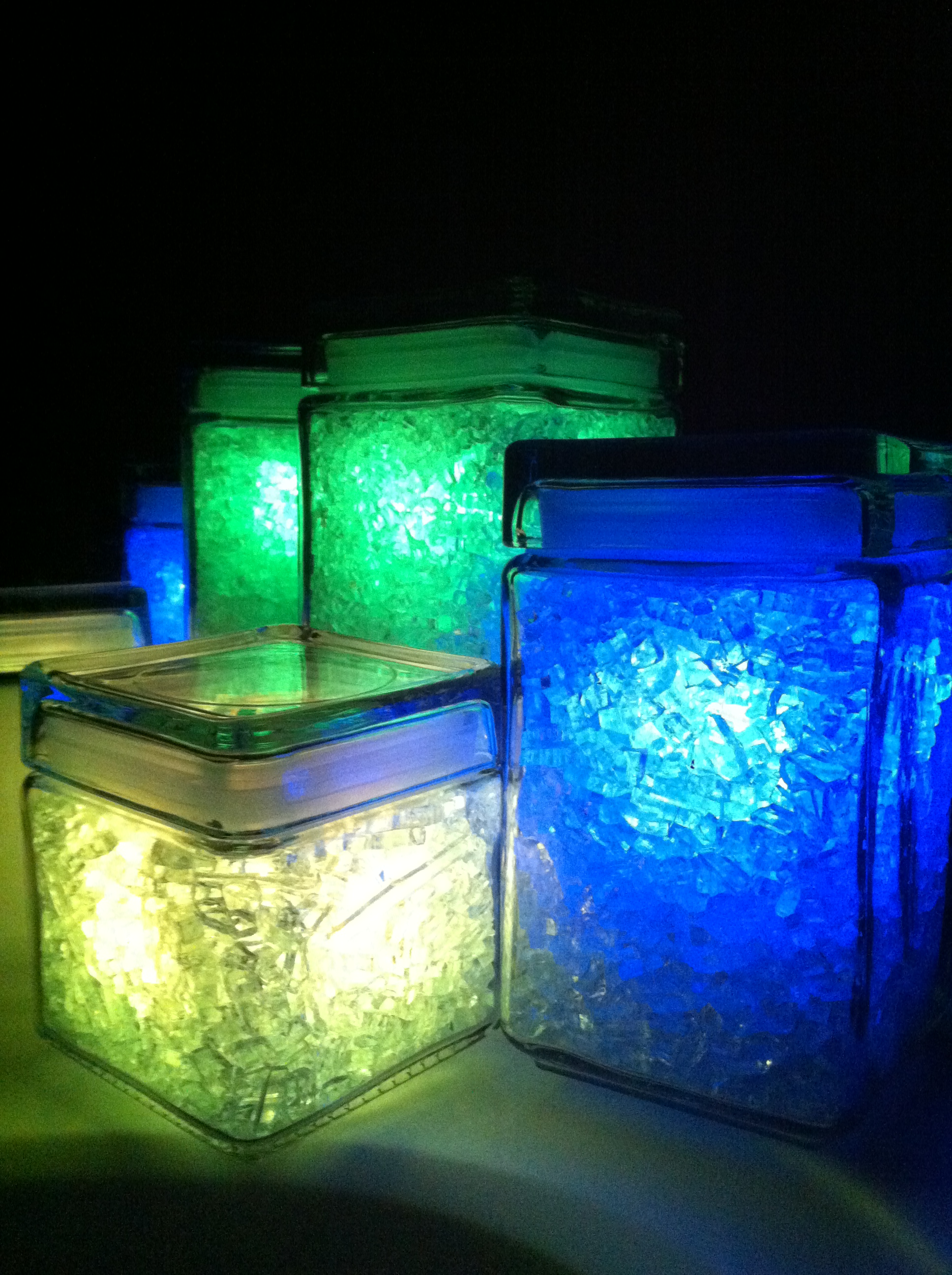 Broken Glass Candles