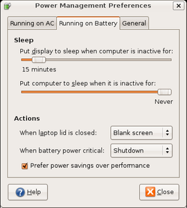 Power Management Settings