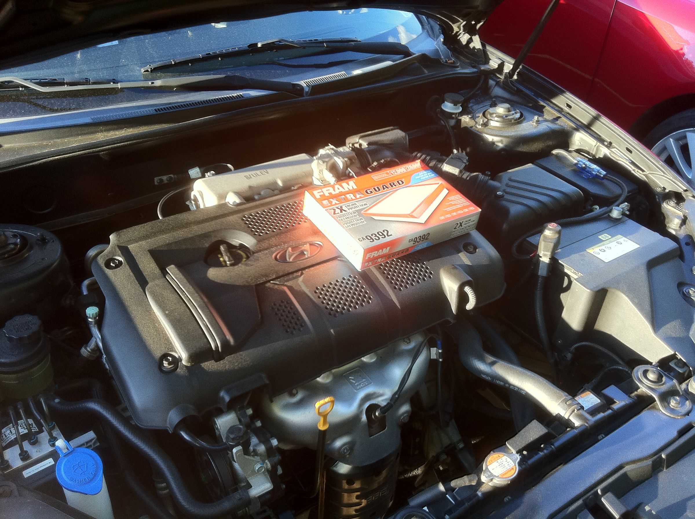 How to Replace the Engine Air Filter on the Hyundai Tiburon 2008