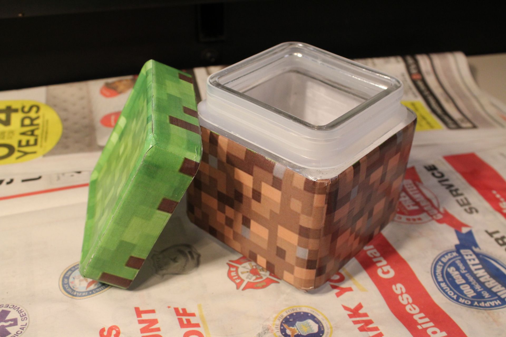Dishwasher Safe Minecraft Cookie Jars 5 Steps Instructables