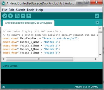 Android Controlled Lights and Power, PfodDevice for Arduino : 3 Steps ...