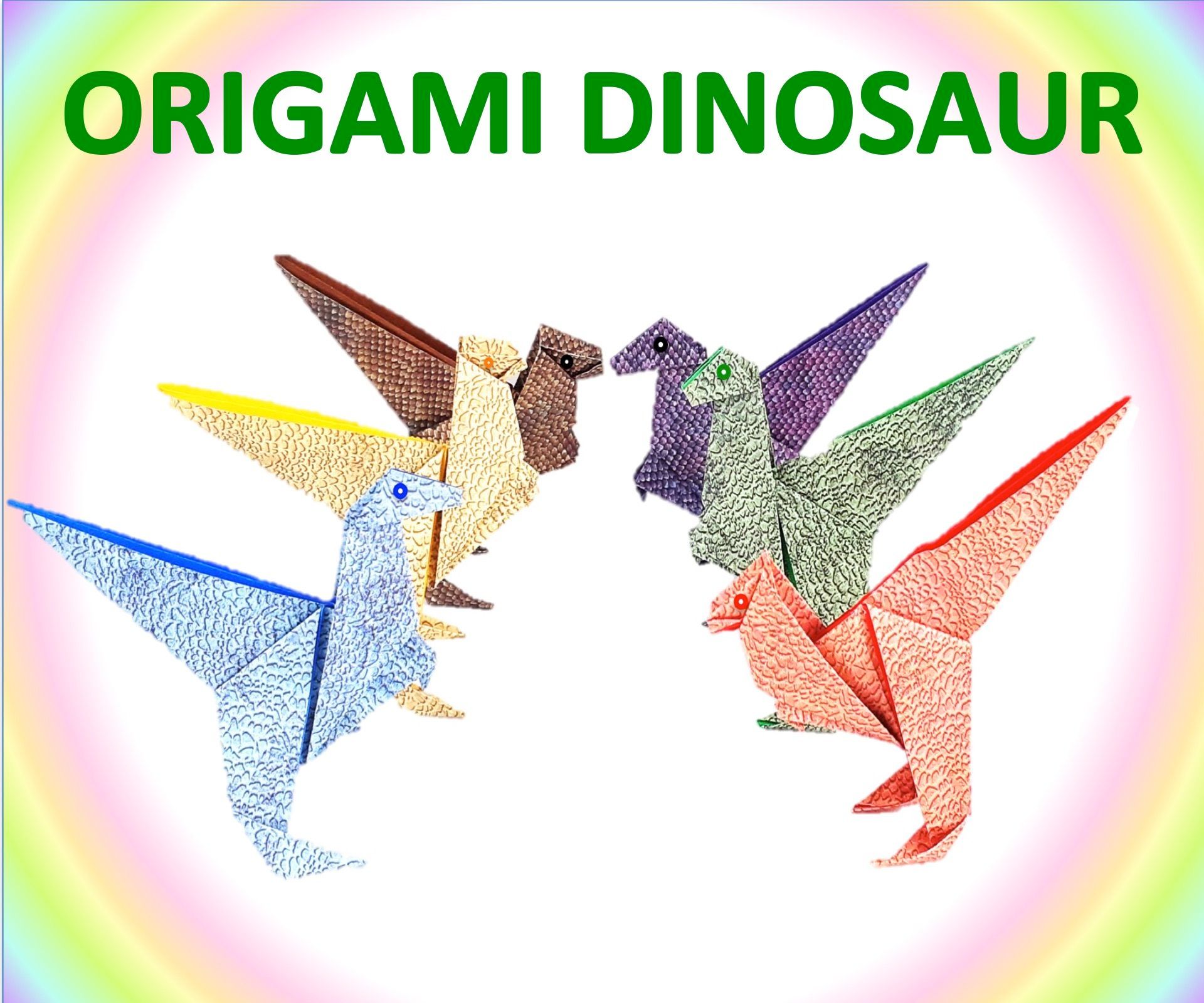 Paper Craft for Kids: Origami Dinosaur (1)
