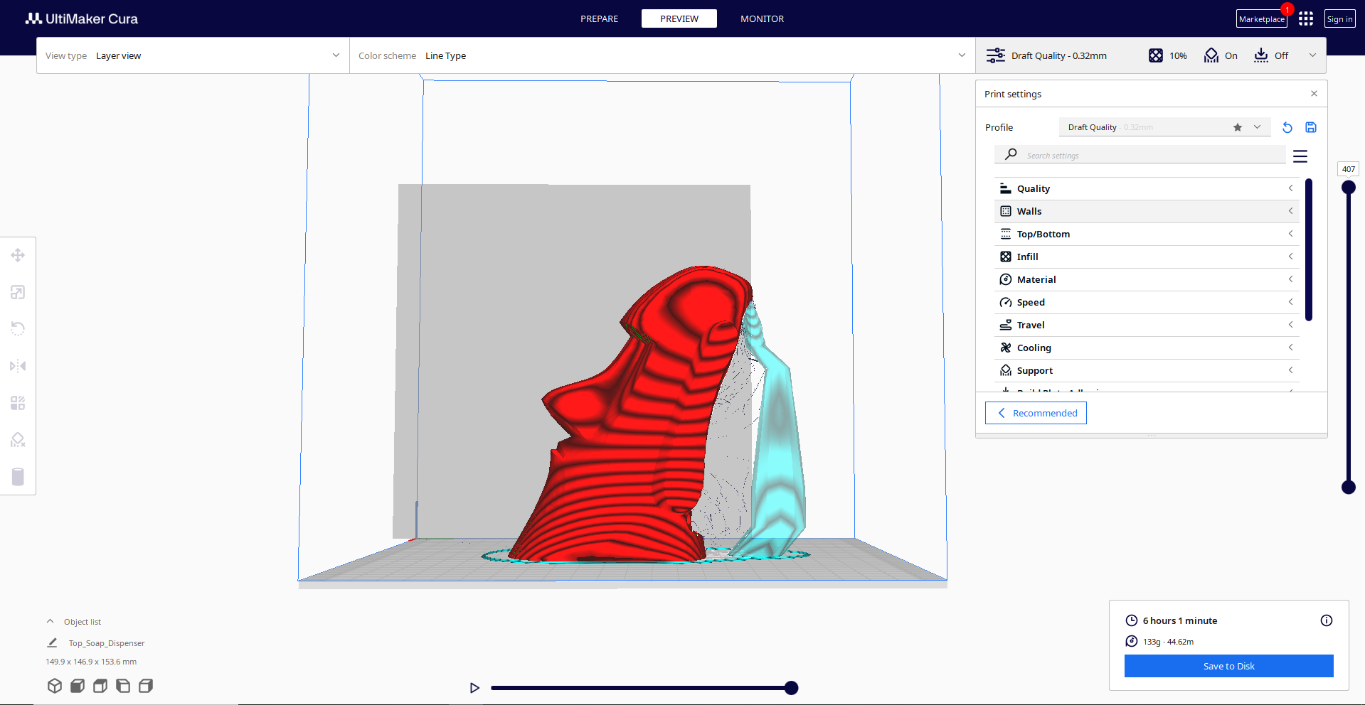 Cura Slicer