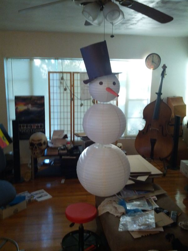 Florida Paper Snowman