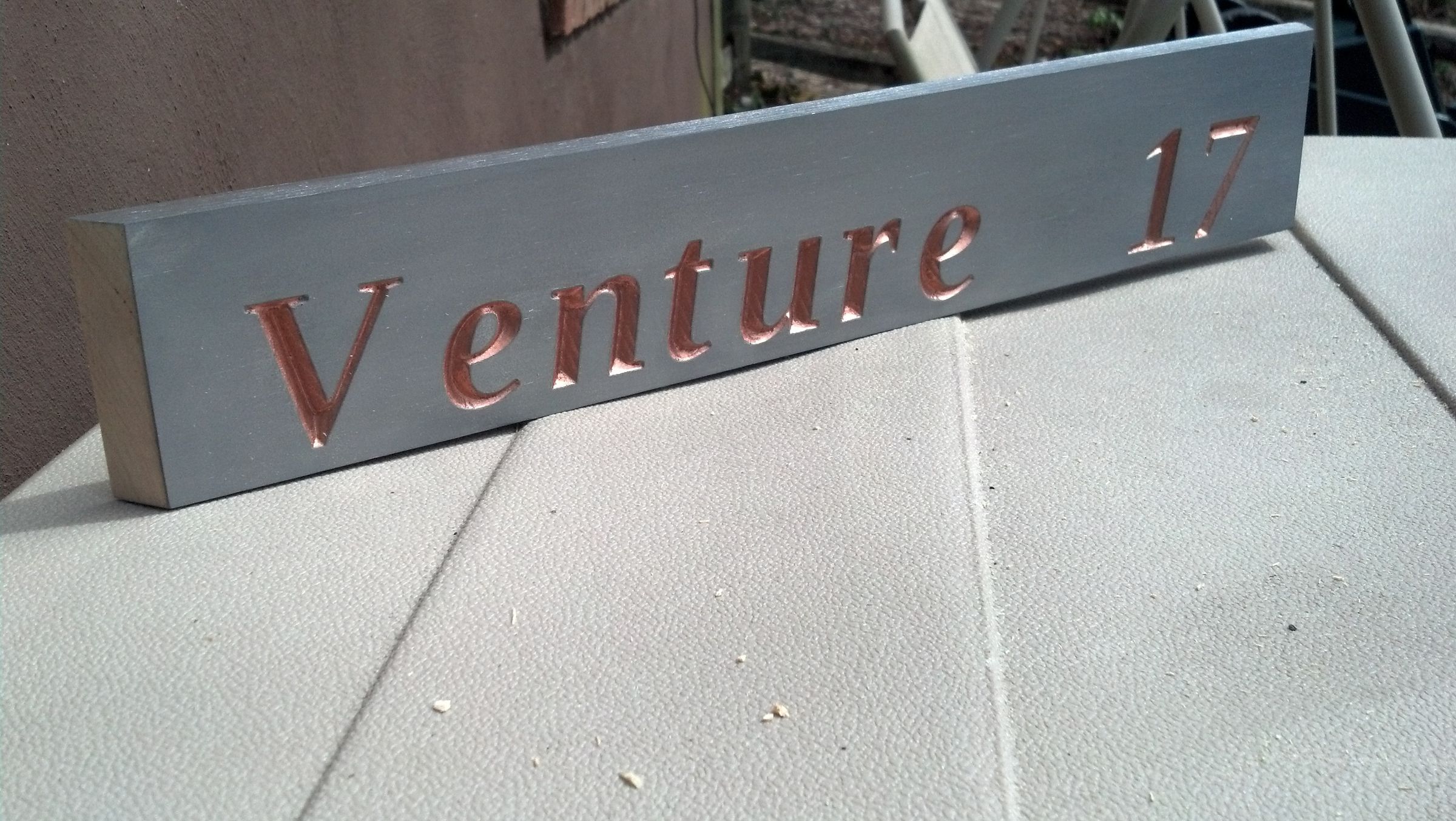 A CNC Sign for My Venture 17 Sailboat