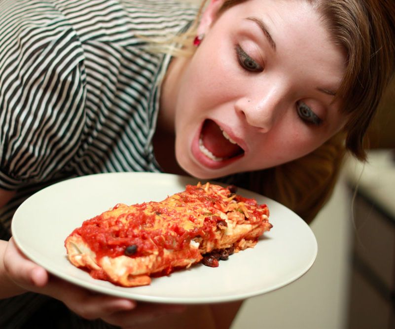 Salsalades (Vegetarian Salsa Enchiladas)
