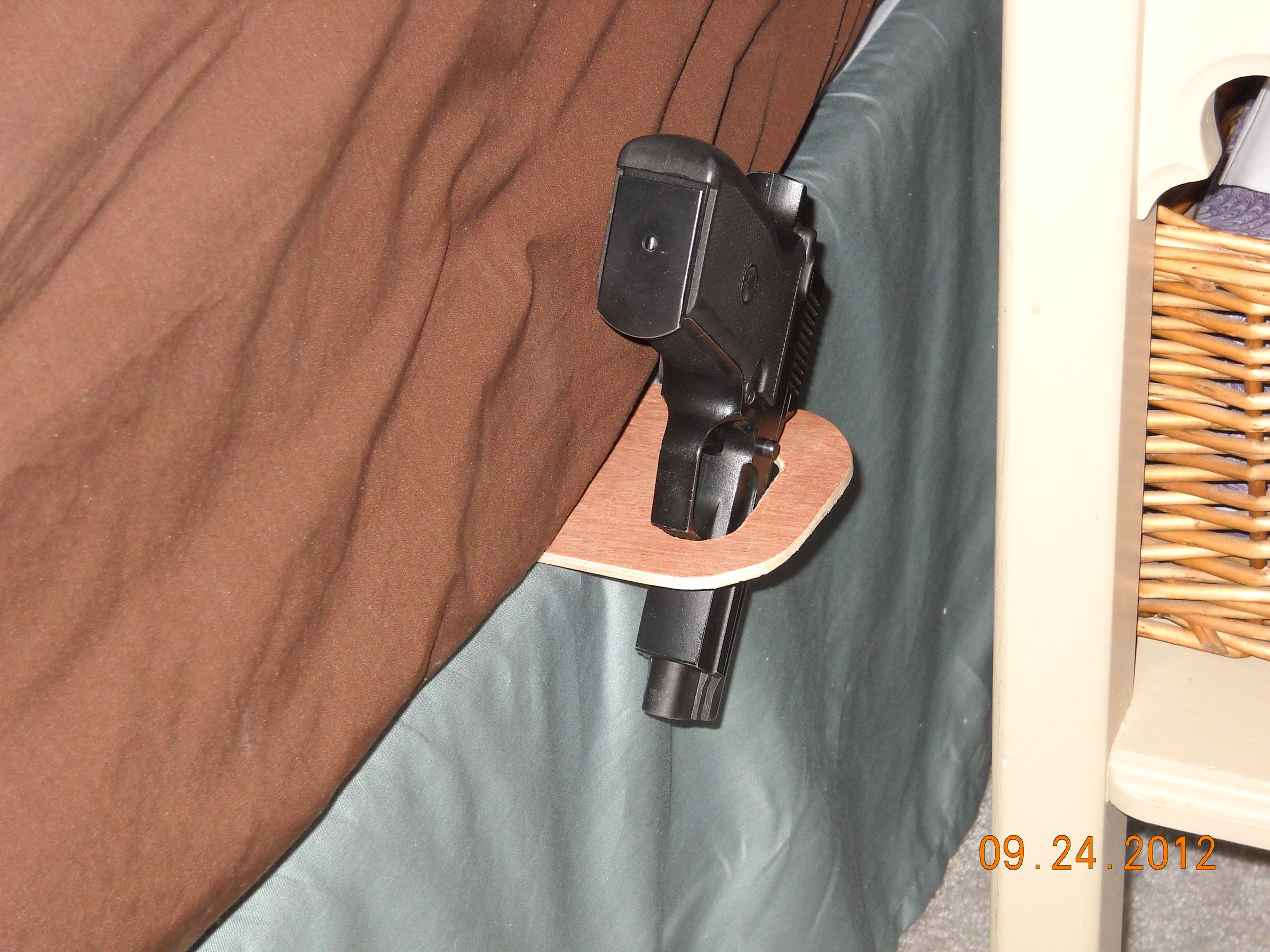 Cheap and Easy Bed Holster