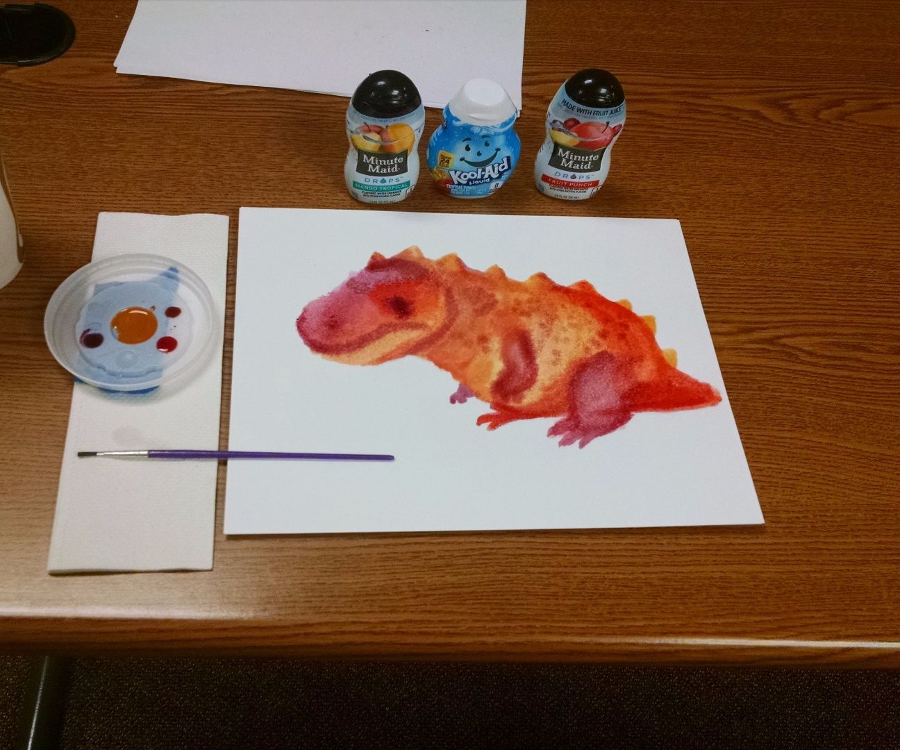 Water Coloring With Fruit Flavored Drops
