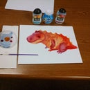 Water Coloring with Fruit Flavored drops