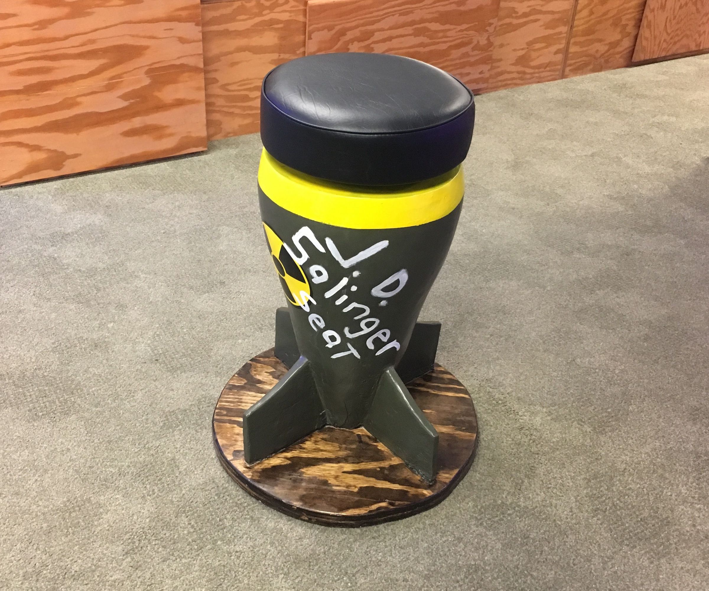 Catcher in the Rye Cardboard Barstool