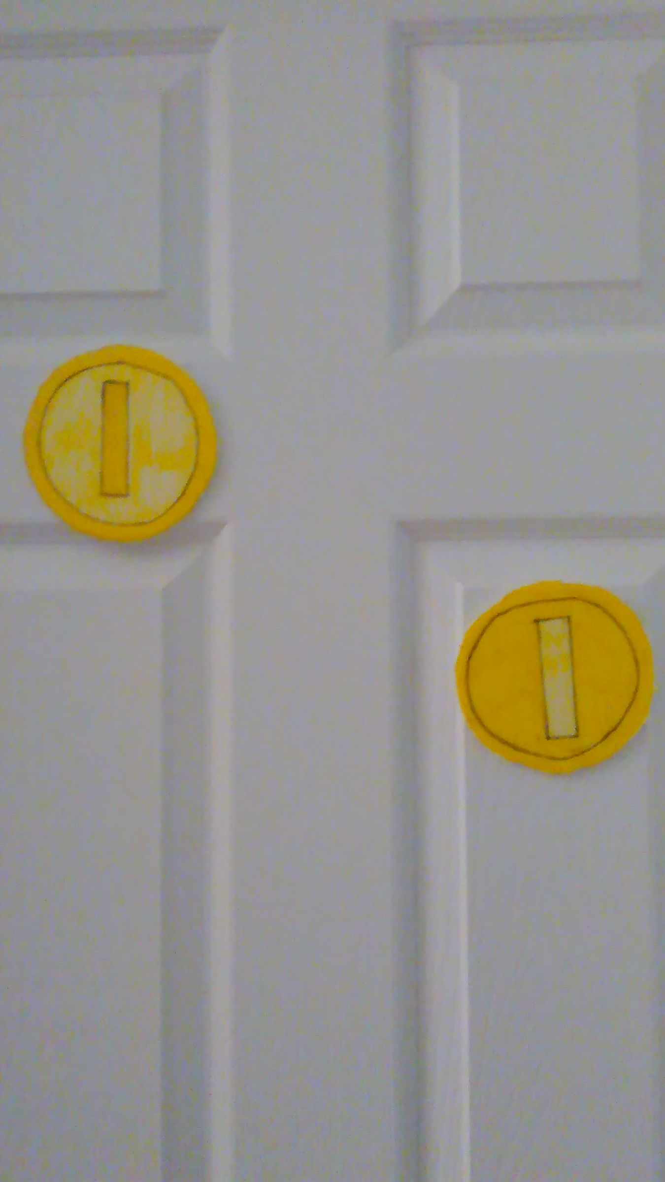 Mario Coin Door Decal