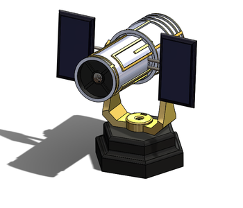 Hubble Telescope With Polar Mount and ESPCAM