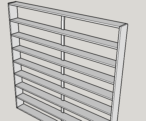DIY Wooden DVD Shelving