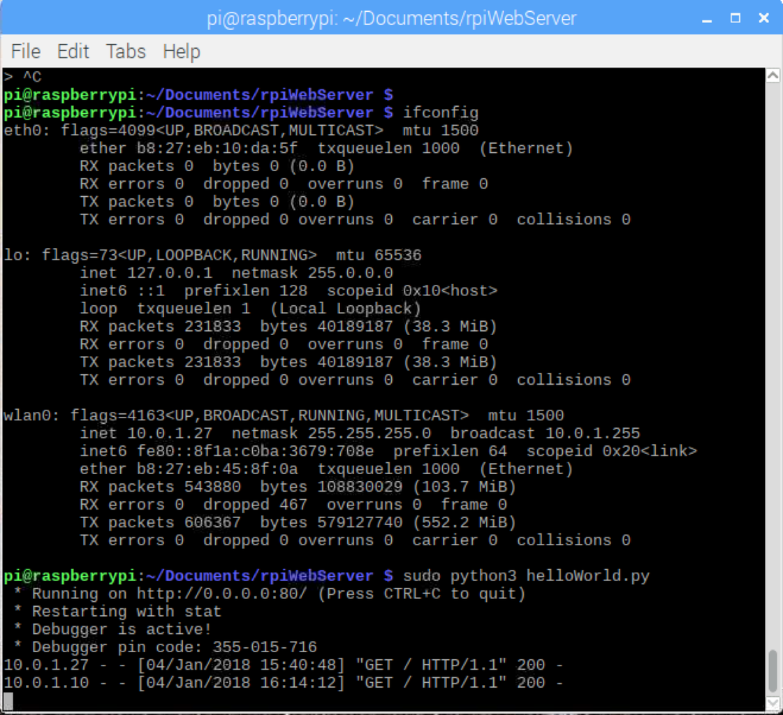 Installing FLASK and Setting Your RPi WebServer