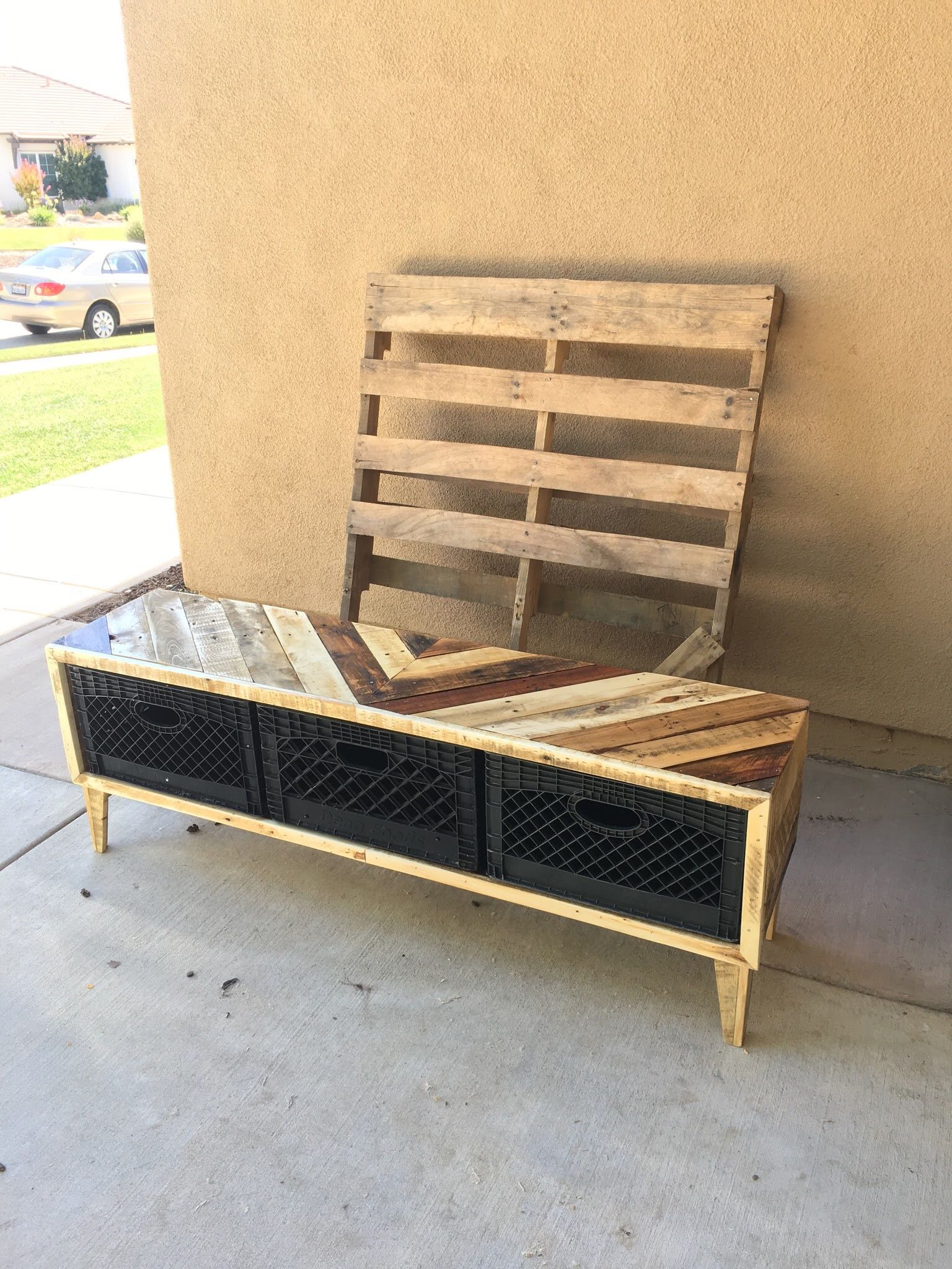 Pallet Wood Credenza - Image 1