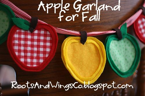 How to Make an Apple Garland for Fall or Back to School